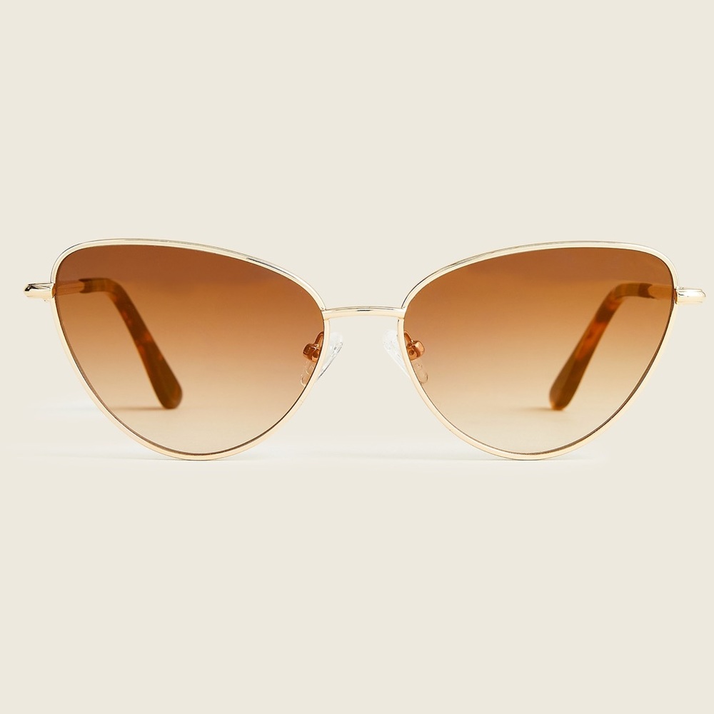 JCREW METAL CAT-EYE SUNGLASSES NWT - Picture 2 of 11